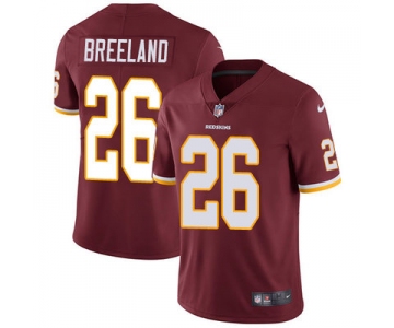 Nike Washington Redskins #26 Bashaud Breeland Burgundy Red Team Color Men's Stitched NFL Vapor Untouchable Limited Jersey