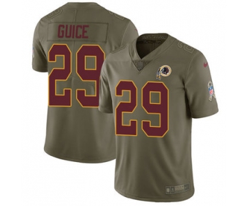 Nike Washington Redskins #29 Derrius Guice Olive Men's Stitched NFL Limited 2017 Salute To Service Jersey