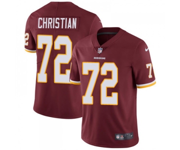Nike Washington Redskins #72 Geron Christian Burgundy Red Team Color Men's Stitched NFL Vapor Untouchable Limited Jersey