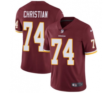 Nike Washington Redskins #74 Geron Christian Burgundy Red Team Color Men's Stitched NFL Vapor Untouchable Limited Jersey