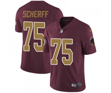 Nike Washington Redskins #75 Brandon Scherff Burgundy Red Alternate Men's Stitched NFL Vapor Untouchable Limited Jersey