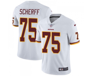 Nike Washington Redskins #75 Brandon Scherff White Men's Stitched NFL Vapor Untouchable Limited Jersey