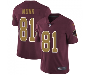 Nike Washington Redskins #81 Art Monk Burgundy Red Alternate Men's Stitched NFL Vapor Untouchable Limited Jersey