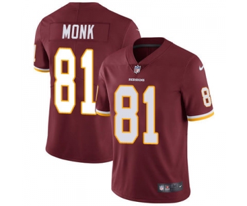 Nike Washington Redskins #81 Art Monk Burgundy Red Team Color Men's Stitched NFL Vapor Untouchable Limited Jersey