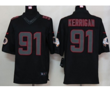 Nike Washington Redskins #91 Ryan Kerrigan Black Impact Limited Jersey