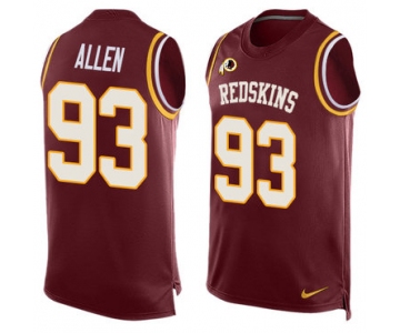 Nike Washington Redskins #93 Jonathan Allen Burgundy Red Team Color Men's Stitched NFL Limited Tank Top Jersey