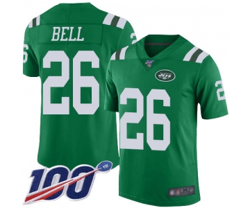 Jets #26 Le'Veon Bell Green Men's Stitched Football Limited Rush 100th Season Jersey