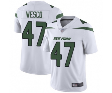 Jets #47 Trevon Wesco White Men's Stitched Football Vapor Untouchable Limited Jersey