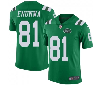 Jets #81 Quincy Enunwa Green Men's Stitched Football Limited Rush Jersey