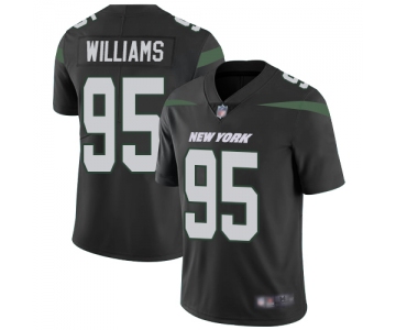 Jets #95 Quinnen Williams Black Alternate Men's Stitched Football Vapor Untouchable Limited Jersey