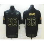 Men's New York Jets #33 Jamal Adams Black 2020 Salute To Service Stitched NFL Nike Limited Jersey