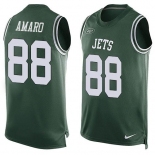 Men's New York Jets #88 Jace Amaro Green Hot Pressing Player Name & Number Nike NFL Tank Top Jersey