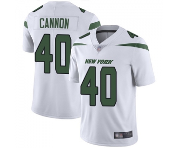 New York Jets #40 Trenton Cannon White Men's Stitched Football Vapor Untouchable Limited Jersey