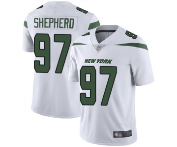 New York Jets #97 Nathan Shepherd White Men's Stitched Football Vapor Untouchable Limited Jersey