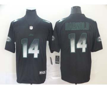 Nike Jets 14 Sam Darnold Black Arch Smoke Vapor Untouchable Limited Jersey