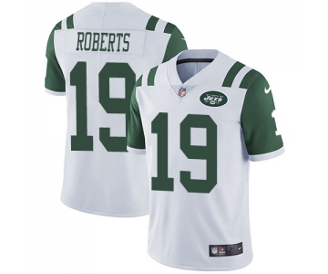 Nike Jets #19 Andre Roberts White Men's Stitched NFL Vapor Untouchable Limited Jersey