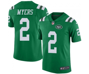 Nike Jets #2 Jason Myers Green Men's Stitched NFL Limited Rush Jersey