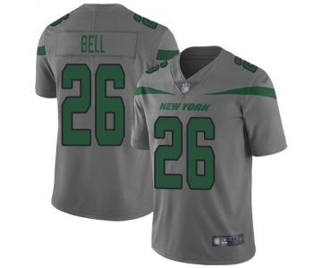Nike Jets #26 Le'Veon Bell Gray Men's Stitched NFL Limited Inverted Legend Jersey