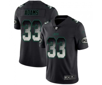 Nike Jets #33 Jamal Adams Black Men's Stitched NFL Vapor Untouchable Limited Smoke Fashion Jersey