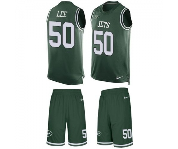 Nike Jets #50 Darron Lee Green Team Color Men's Stitched NFL Limited Tank Top Suit Jersey