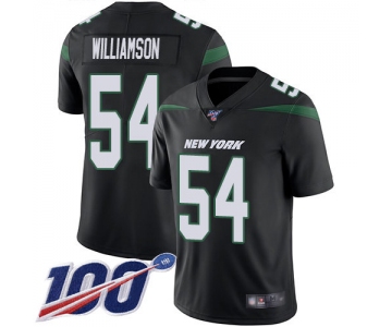 Nike Jets #54 Avery Williamson Black Alternate Men's Stitched NFL 100th Season Vapor Limited Jersey