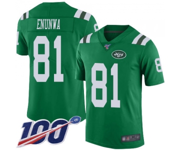 Nike Jets #81 Quincy Enunwa Green Men's Stitched NFL Limited Rush 100th Season Jersey