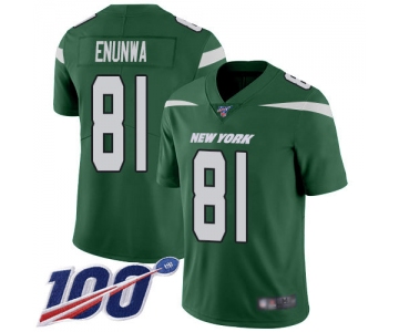Nike Jets #81 Quincy Enunwa Green Team Color Men's Stitched NFL 100th Season Vapor Limited Jersey