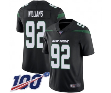 Nike Jets #92 Leonard Williams Black Alternate Men's Stitched NFL 100th Season Vapor Limited Jersey