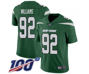 Nike Jets #92 Leonard Williams Green Team Color Men's Stitched NFL 100th Season Vapor Limited Jersey