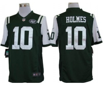Nike New York Jets #10 Santonio Holmes Green Limited Jersey