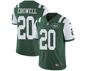 Nike New York Jets #20 Isaiah Crowell Green Team Color Men's Stitched NFL Vapor Untouchable Limited Jersey