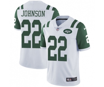 Nike New York Jets #22 Trumaine Johnson White Men's Stitched NFL Vapor Untouchable Limited Jersey