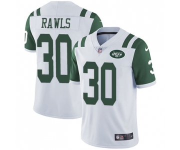 Nike New York Jets #30 Thomas Rawls White Men's Stitched NFL Vapor Untouchable Limited Jersey