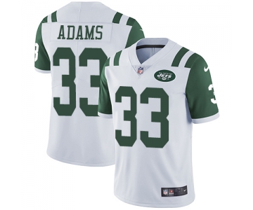 Nike New York Jets #33 Jamal Adams White Men's Stitched NFL Vapor Untouchable Limited Jersey