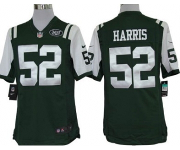 Nike New York Jets #52 David Harris Green Limited Jersey