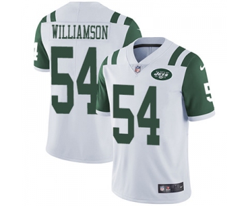 Nike New York Jets #54 Avery Williamson White Men's Stitched NFL Vapor Untouchable Limited Jersey