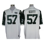 Nike New York Jets #57 Bart Scott White Limited Jersey