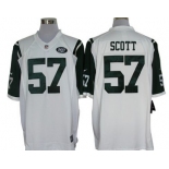 Nike New York Jets #57 Bart Scott White Limited Jersey