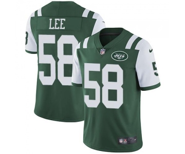 Nike New York Jets #58 Darron Lee Green Team Color Men's Stitched NFL Vapor Untouchable Limited Jersey