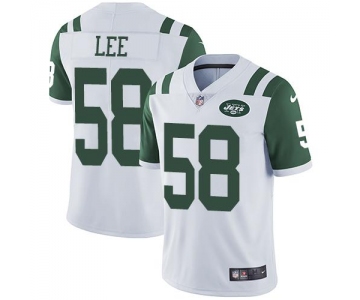 Nike New York Jets #58 Darron Lee White Men's Stitched NFL Vapor Untouchable Limited Jersey