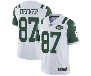 Nike New York Jets #87 Eric Decker White Men's Stitched NFL Vapor Untouchable Limited Jersey
