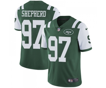 Nike New York Jets #97 Nathan Shepherd Green Team Color Men's Stitched NFL Vapor Untouchable Limited Jersey