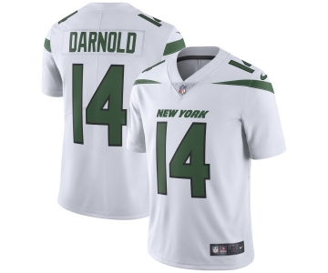 Size XXXXXXL Men's Nike New York Jets 14 Sam Darnold White New 2019 Vapor Untouchable Limited Jersey