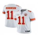 Men's Kansas City Chiefs #11 Demarcus Robinson White 2021 Super Bowl LV Limited Stitched NFL Jersey