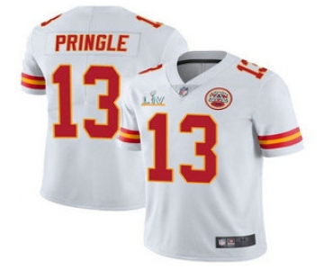 Men's Kansas City Chiefs #13 Byron Pringle White 2021 Super Bowl LV Limited Stitched NFL Jersey