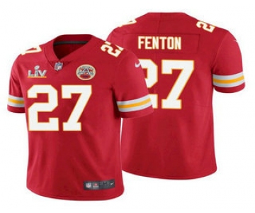 Men's Kansas City Chiefs #27 Rashad Fenton Red 2021 Super Bowl LV Limited Stitched NFL Jersey