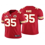 Men's Kansas City Chiefs #35 Charvarius Ward Red 2021 Super Bowl LV Limited Stitched NFL Jersey