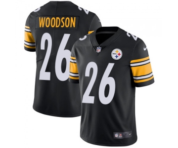 Men's Nike Pittsburgh Steelers #26 Rod Woodson Limited Vapor Untouchable Black Home Jersey