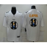 Men's Pittsburgh Steelers #11 Chase Claypool White 2020 Shadow Logo Vapor Untouchable Stitched NFL Nike Limited Jersey