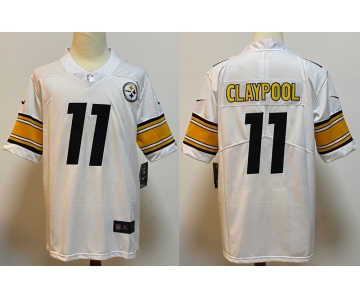 Men's Pittsburgh Steelers #11 Chase Claypool White 2020 Vapor Untouchable Stitched NFL Nike Limited Jersey